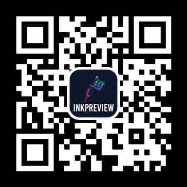 Download InkPreview App QR Code - Scan to download the AI tattoo visualizer app from App Store
